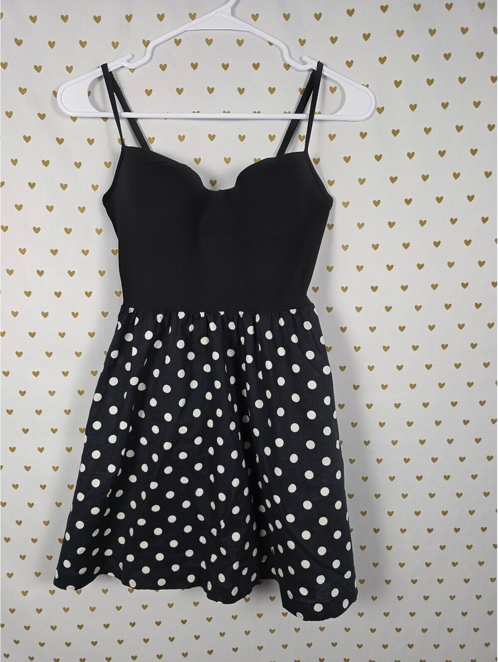 Victoria's Secret PINK Polka Dot Fit Flare Dress Underwire Pockets Rockabilly S